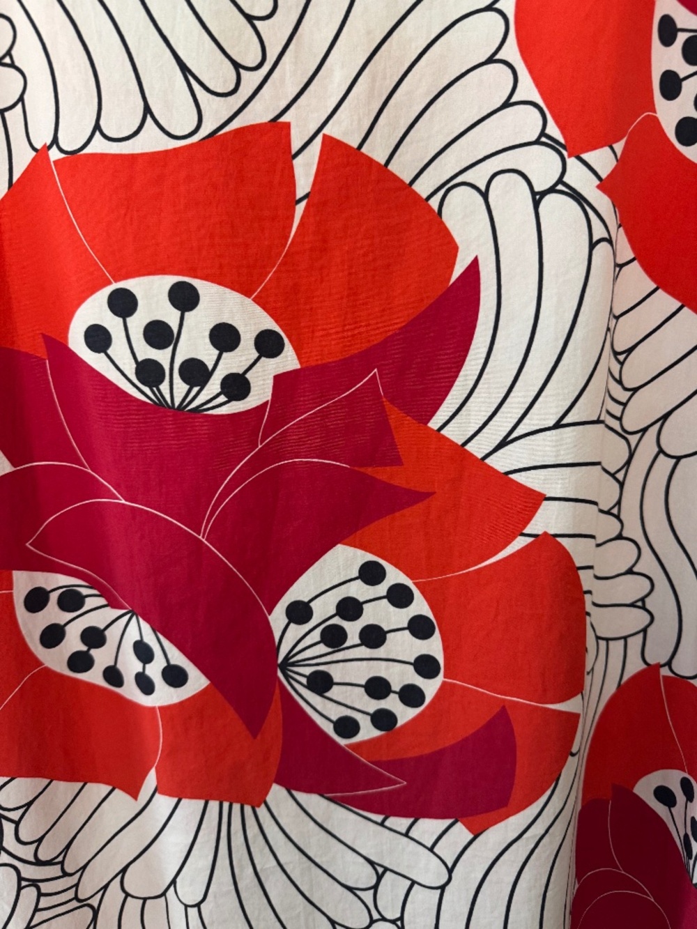 NWT, FRANCES VALENTINE, MINNOW DRESS IN DARLING JAPANESE POPPY PRINT